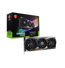 Видеокарта GF RTX 4070 12GB GDDR6X Gaming Trio MSI (GeForce RTX 4070 GAMING TRIO 12G)