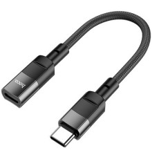 Адаптер Hoco U107 USB Type-C - Lightning (M/F), 0.1 м, Black (U107CLB)