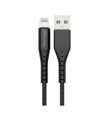 Кабель Grand-X USB - Lightning (M/M), 1.2 м, Black (FL-12B)