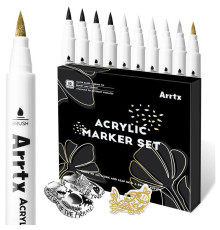 Акриловые маркеры Arrtx AACM-0500-10A, 10 шт (LC303601)