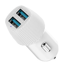 Автомобільний зарядний пристрій Promate Voltrip-Duo White
