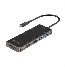 Концентратор USB Promate PrimeHub USB-C Grey (primehub-go.grey)