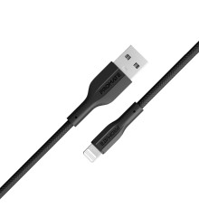 Кабель Promate xCord-Ai USB - Lightning (M/M), 1 м, Black (xcord-ai.black)