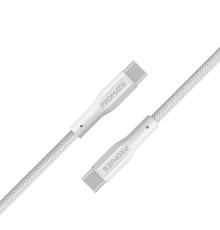 Кабель Promate xCord-CC USB Type-C - USB Type-C (M/M), 1 м, White (xcord-cc.white)