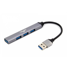 Концентратор USB Frime (1х3.0&3x2.0) Silver (FH-20050)
