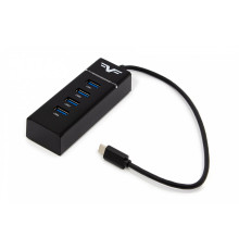 Концентратор USB Frime (1х3.0&3x2.0) Type-C Black (FH-20060)