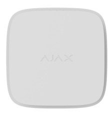 Бездротовий пожежний датчик Ajax FireProtect 2 RB white з сенсорами диму і температури зі змінними батареями