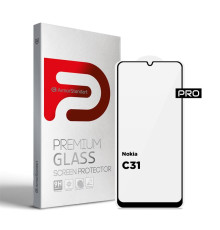Захисне скло Armorstandart Pro для Nokia C31 Black (ARM64946)