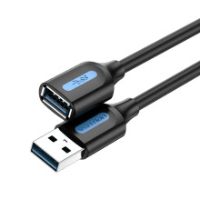 Подовжувач Vention USB - USB (M/F), 0.5 м, Black (CBHBD)