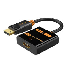 Адаптер Сabletime DisplayPort - HDMI (M/F), 0.2 м, Black (CP20B)