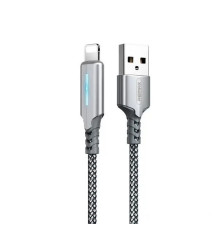 Кабель Remax RC-123i Gonyu USB - Lightning (M/M), 2.4 A, 1 м, Silver (6972174151939)