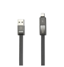 Кабель Remax RC-042t Strive USB - Lightning + micro USB (M/M), 1 м, Black (6954851272939)
