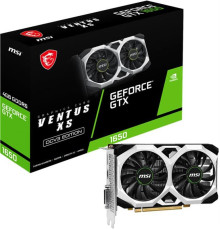 Відеокарта GF GTX 1650 4GB GDDR6 Ventus XS OCV3 MSI (GeForce GTX 1650 D6 VENTUS XS OCV3)