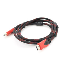 Кабель Merlion HDMI - HDMI V 1.4 (M/M), 20 м, Black/Red (YT-HDMI(M)/(M)NY/RD-20m/08280) пакет