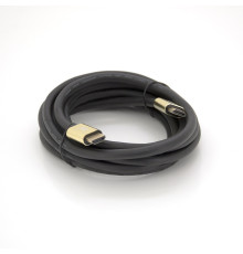 Кабель Merlion HDMI - HDMI V 2.1 (M/M), 3 м, Black (YT-HDMI(M)/(M)8KV2.1-3.0m/19115)