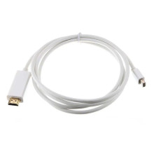 Кабель Voltronic mini DisplayPort - HDMI (M/M), 1.8 м, білий (YT-mnDP(M)/HDMI(M)-1,8m/10316)