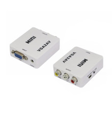 Адаптер Voltronic VGA - 3хRCA (F/F), White (YT-CM-VGA/AV/09388)