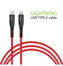 Кабель Intaleo CBRNYTL1 USB Type-C - Lightning (M/M), 1.2 м, Red (1283126504129)