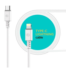 Кабель Piko CB-TT11 USB Type-C - Lightning (M/M), 1.2 м, White (1283126504037)