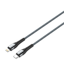 Кабель ColorWay USB Type-C - Lightning (M/M), PD Fast Charging, 3.0 А, 2 м, Grey (CW-CBPDCL036-GR)