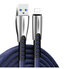 Кабель ColorWay USB - Lightning (M/M), 2.4 А, 1 м, Blue (CW-CBUL010-BL)