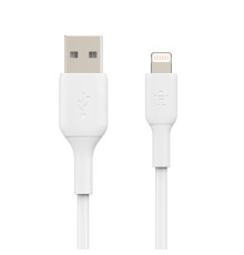 Кабель Belkin PVC USB - Lightning (M/M), 0.15 м, White (CAA001BT0MWH)