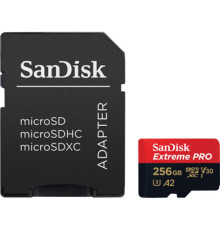 Карта памяти MicroSDXC 256GB UHS-I U3 R200/W140MB/s SanDisk Extreme Pro V30 + SD-адаптер (SDSQXCD-256G-GN6MA)