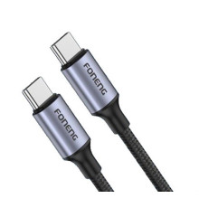 Кабель Foneng X95 Metal Head Braided Cable USB-C - USB-C (M/M) 60W 1.2 м Black (X95-CA-TCTC)