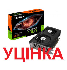 Відеокарта GF RTX 4060 8GB GDDR6 Windforce OC Gigabyte (GV-N4060WF2OC-8GD)