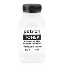 Тонер Patron (PN-HLJPM102-060) HP LJ PRO M125 Black, 60 г