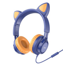 Гарнітура Hoco W36 Cat Ear Midnight Blue (W36MB)