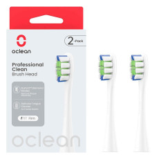 Насадка для зубної електрощітки Oclean P1C1 W02 Professional Clean Brush Head White (2 шт) (6970810553765)