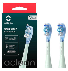 Насадка для зубної електрощітки Oclean UC01 G02 Ultra Clean Brush Head Green (2 шт) (6970810553512)