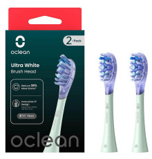 Насадка для зубной электрощетки Oclean UW01 G02 Ultra White Brush Head Green (2 шт) (6970810553529)