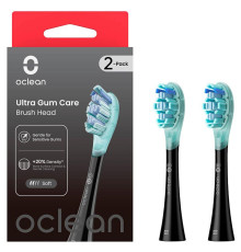 Насадка для зубної електрощітки Oclean UG02 B02 Ultra Gum Care Brush Black (2 шт) (6970810553567)
