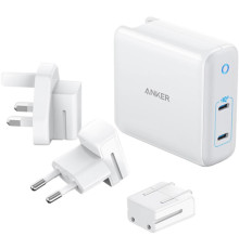 Мережевий зарядний пристрій Anker PowerPort Atom III Duo White, 60W, 2хUSB Type-C (A2629H21)