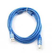 Кабель Gresso USB (AM/BM) 2м Blue (2000700002241)
