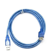 Кабель Gresso USB - USB V 2 .0 (M/F), 0.8 м, Blue (2000700011588)