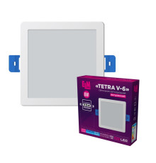 Світильник вбудований світлодіодний ELM Tetra V 6W 6500К IP20 (26-0061)