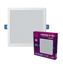 Світильник вбудований світлодіодний ELM Tetra V 15W 6500К IP20 (26-0063)