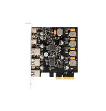 Плата розширення Frime PCI-E to USB3.2 Gen2 TYPE-A+C (3+2 порти) ASM3142+VL820 (ECF-PCIEtoUSB012)