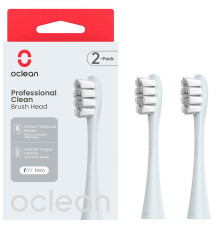 Насадка для зубной электрощетки Oclean P1C9 Brush Head Silver 2шт (6970810554038)