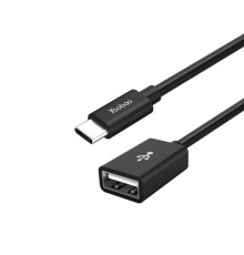 Адаптер Yoobao USB Type-C - USB V 2.0 (M/F), 0.1 м, Black (YB-CAF2)