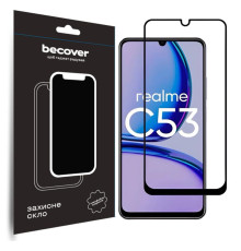 Захисне скло BeCover для Realme C53 Black (710105)