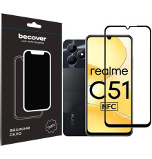 Захисне скло BeCover для Realme C51 Black (710301)