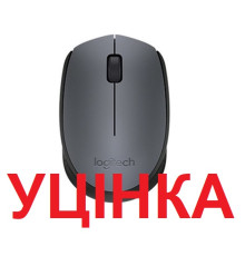 Мишка бездротова Logitech M170 (910-004642) Grey/Black USB