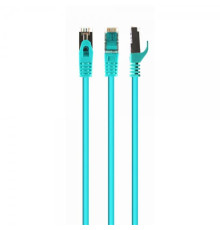 Патч-корд S/FTP Cablexpert (PP6A-LSZHCU-G-15M) cat.6a, литий, 50u "штекер із засувкою, 15м, зелений