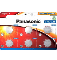 Батарейка Panasonic CR 2025 BL 6шт