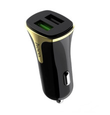 Автомобільний зарядний пристрій Hoco Z31 (2USB 3.4A 18W) QC3.0 Black (S25714)