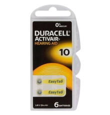 Батарейка Duracell Activair 10 BL 6 шт (для слуховых аппаратов)